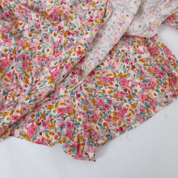 Tween Girls Skort Skater Style Skirt w/Built In Shorts Size XS Pink Multi Floral - Picture 7 of 8